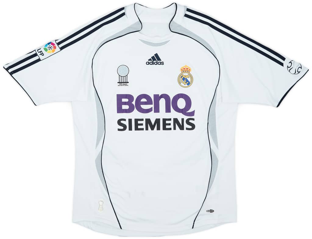 2006-07 Real Madrid Home Shirt Diarra #6 - 6/10 - (XL.Boys)