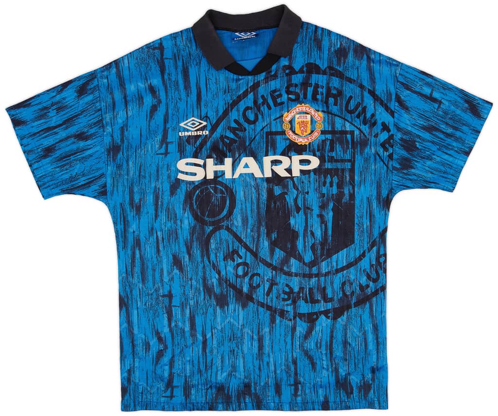 1992-93 Manchester United Away Shirt - 8/10 - (L)