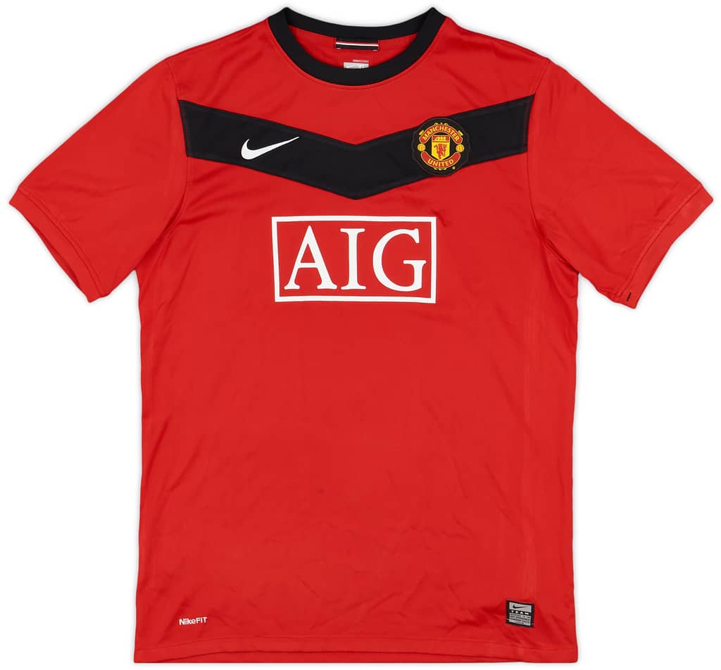 2009-10 Manchester United Home Shirt - 8/10 - (XL.Boys)