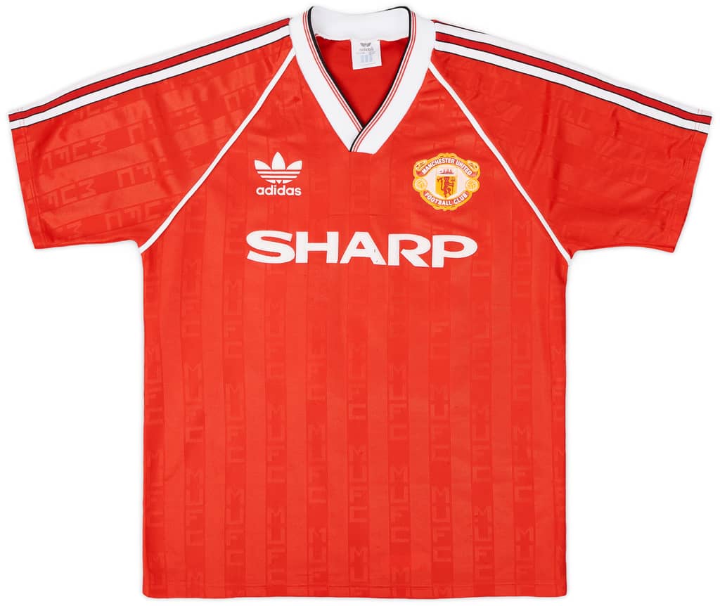 1988-90 Manchester United Home Shirt #10 - 8/10 - (M)