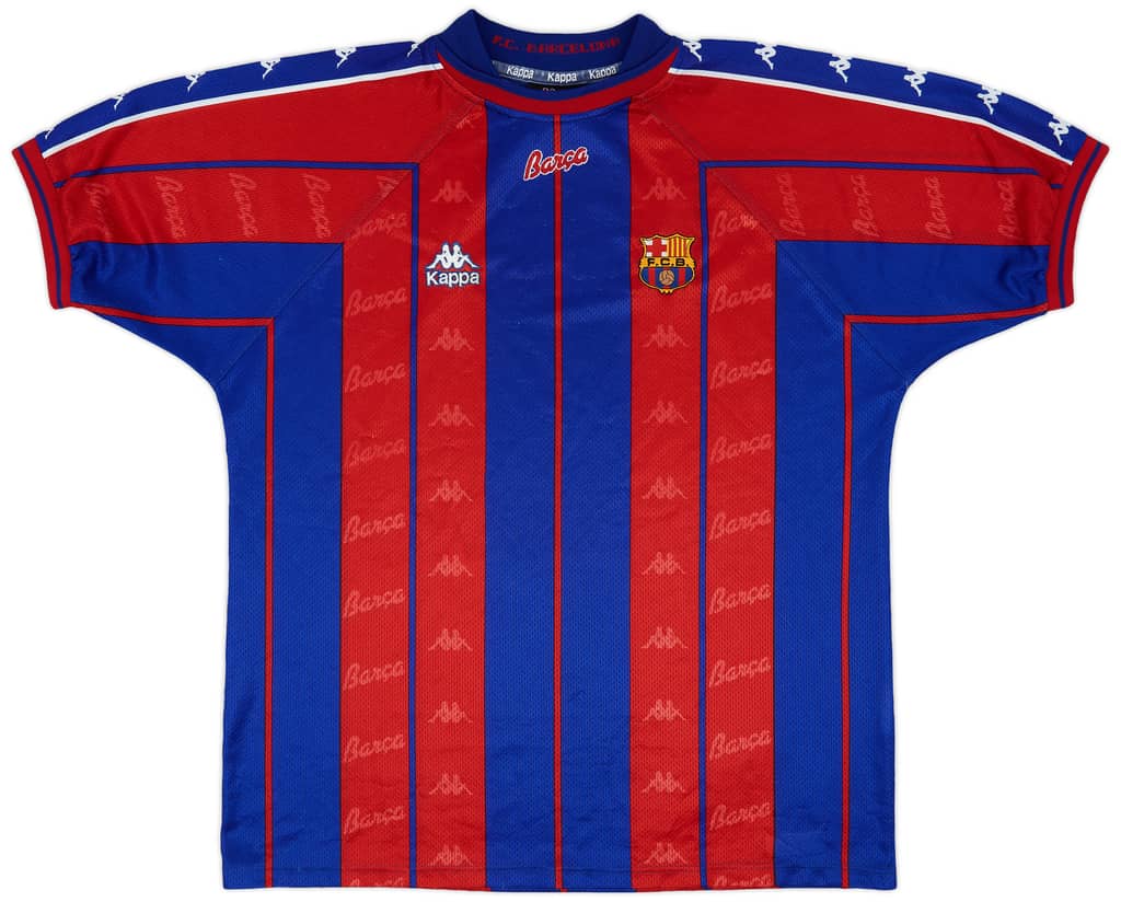 1997-98 Barcelona Home Shirt - 8/10 - (XL)
