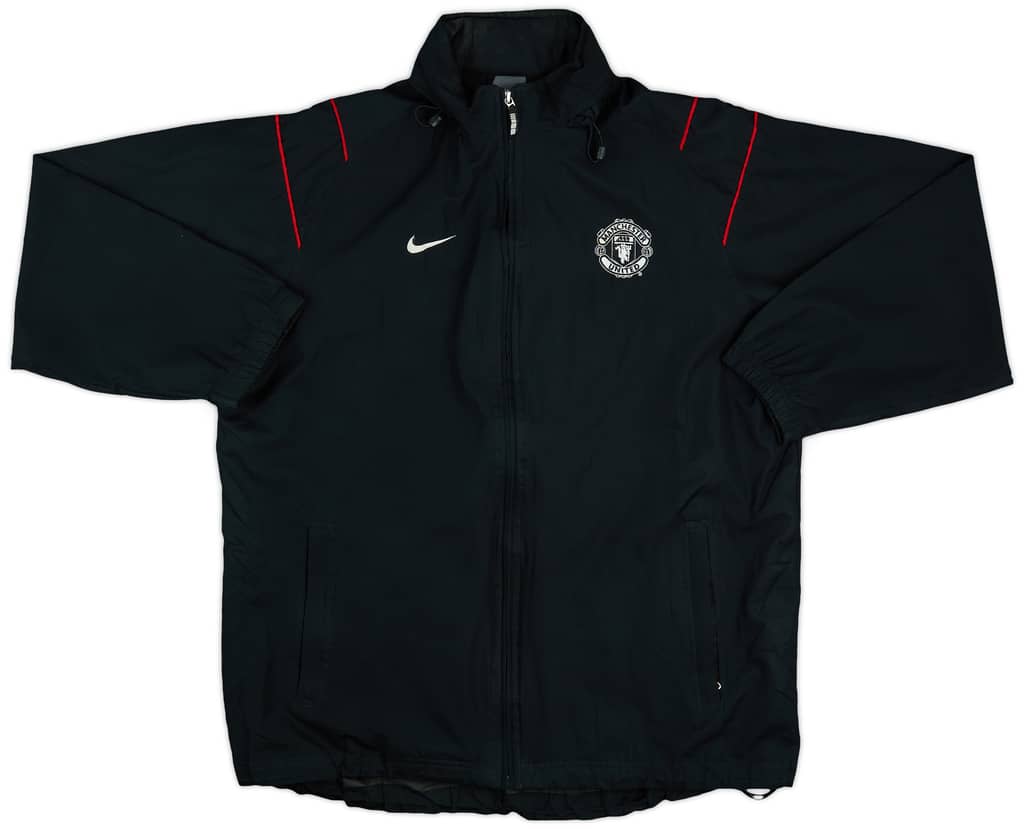 2003-04 Manchester United Nike Hooded Rain Jacket - 8/10 - (L)