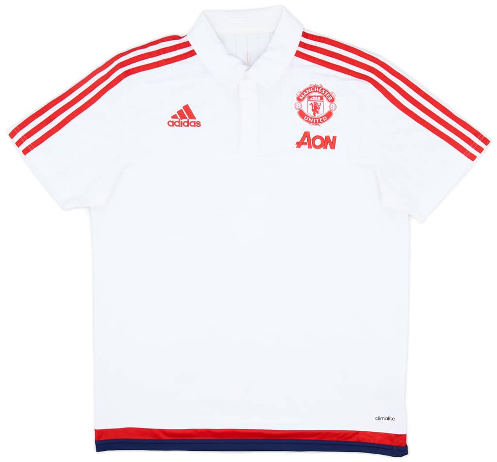 2015-16 Manchester United adidas Polo Shirt - 7/10 - (L)