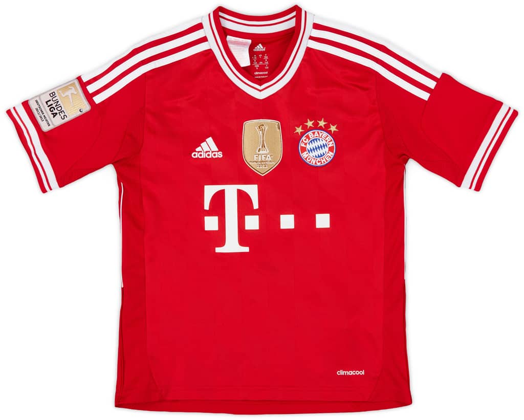 2013-14 Bayern Munich Home Shirt Muller #25 - 5/10 - (S.Boys)