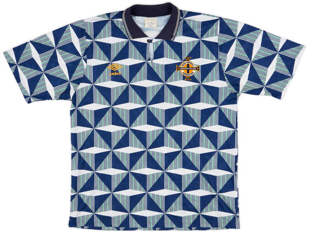 1990-92 Northern Ireland Away Shirt - 8/10 - (L)
