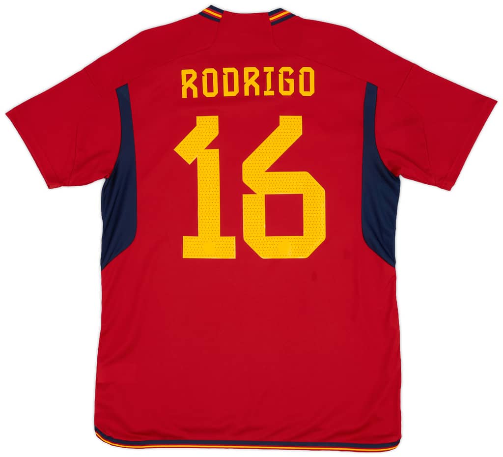 2022-23 Spain Home Shirt Rodri #16