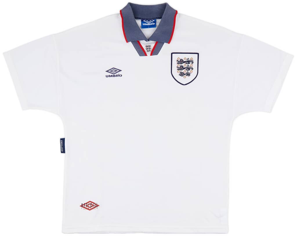 1993-95 England Home Shirt - 6/10 - (L)