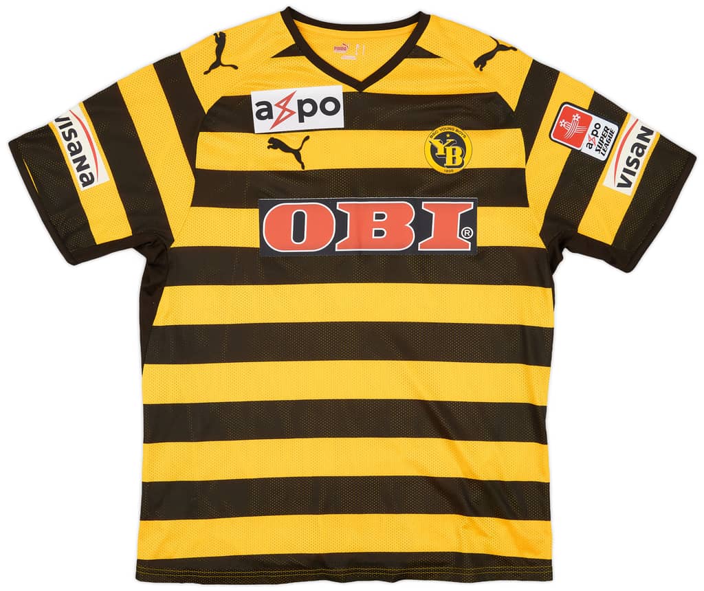 2008-09 BSC Young Boys Match Issue Home Shirt Schneider #4