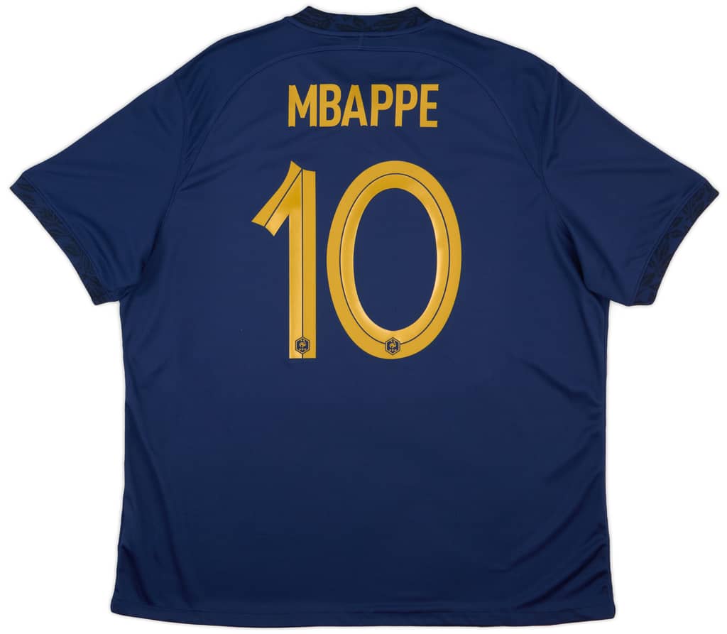 2022-23 France Home Shirt Mbappe #10 (XXL)