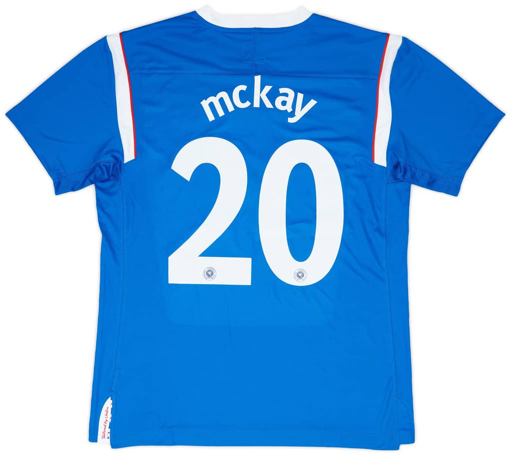 2011-12 Rangers Player Issue Home Shirt McKay #20