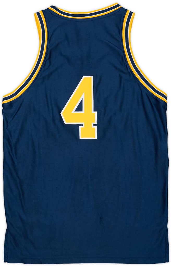 1991-93 Michigan Wolverines Webber #4 Starter Away Jersey - 9/10 - (M)