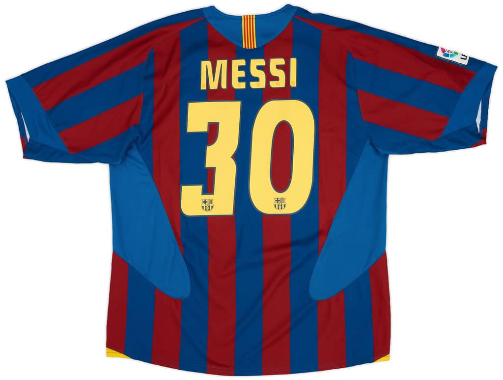 2005-06 Barcelona Home Shirt Messi #30 - 8/10 - (S)