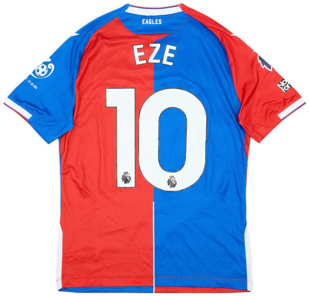 2023-24 Crystal Palace Match Issue Home Shirt Eze #10
