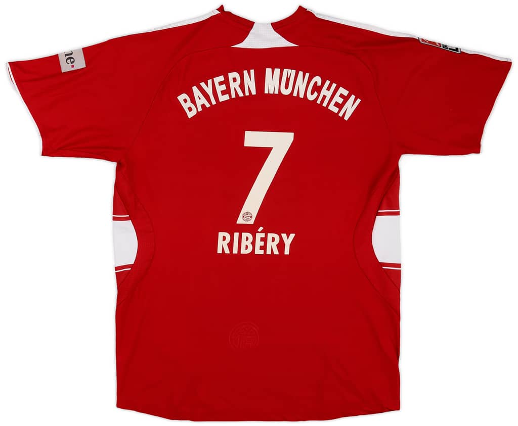 2007-08 Bayern Munich Home Shirt Ribery #7 - 6/10 - (XL.Boys)