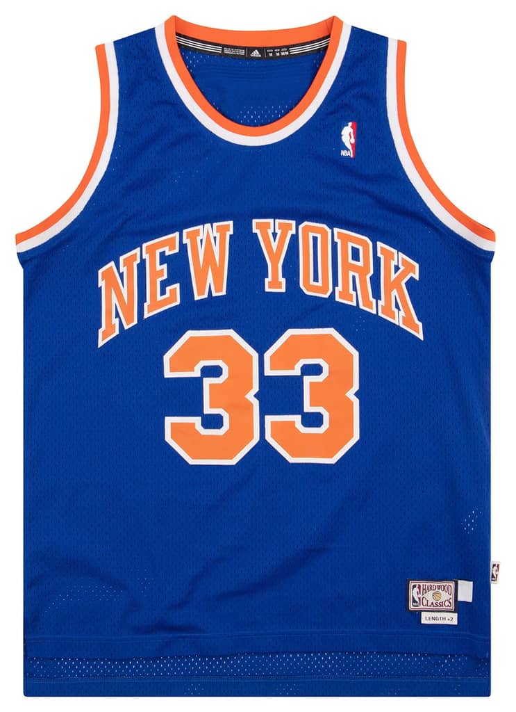 1990-95 New York Knicks Ewing #33 adidas Hardwood Classics Jersey (Away) M