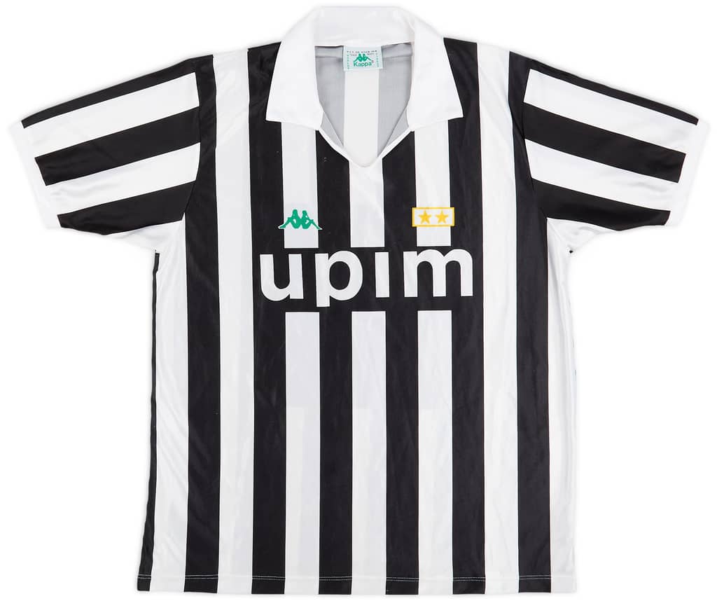 1991-92 Juventus Basic Home Shirt - 8/10 - (L)