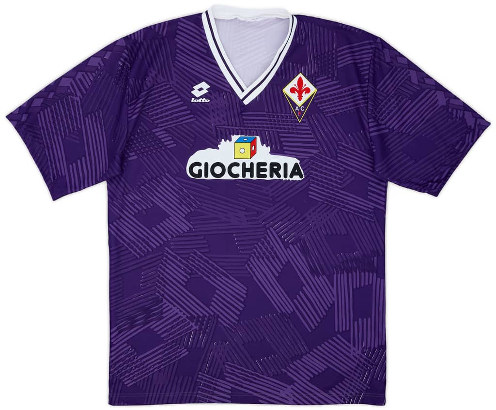 1991-92 Fiorentina Home Shirt - 6/10 - (L)