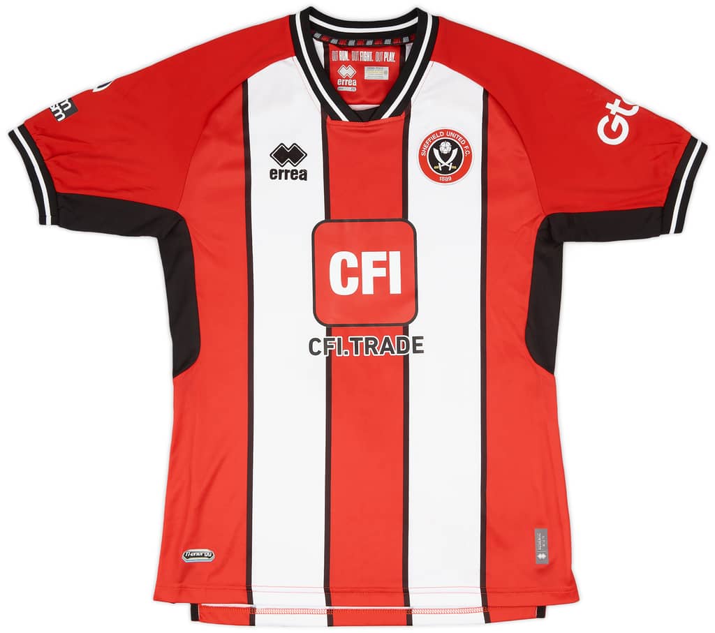 2023-24 Sheffield United Match Issue Home Shirt Baldock #2