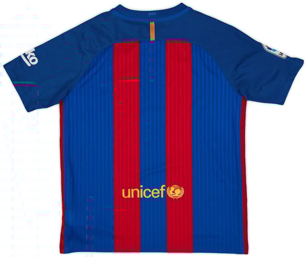 2016-17 Barcelona Home Shirt - 8/10 - (XL.Boys)