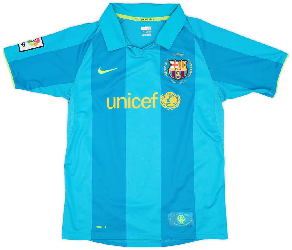 2007-09 Barcelona Away Shirt - 8/10 - (XL.Boys)