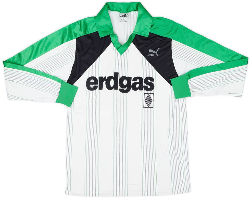 1987-89 Borussia Monchengladbach Home L/S Shirt - 9/10 - (S)
