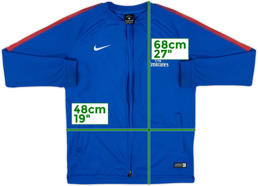 2018-19 Paris Saint-Germain Nike Track Jacket - 3/10 - (XL.Boys)