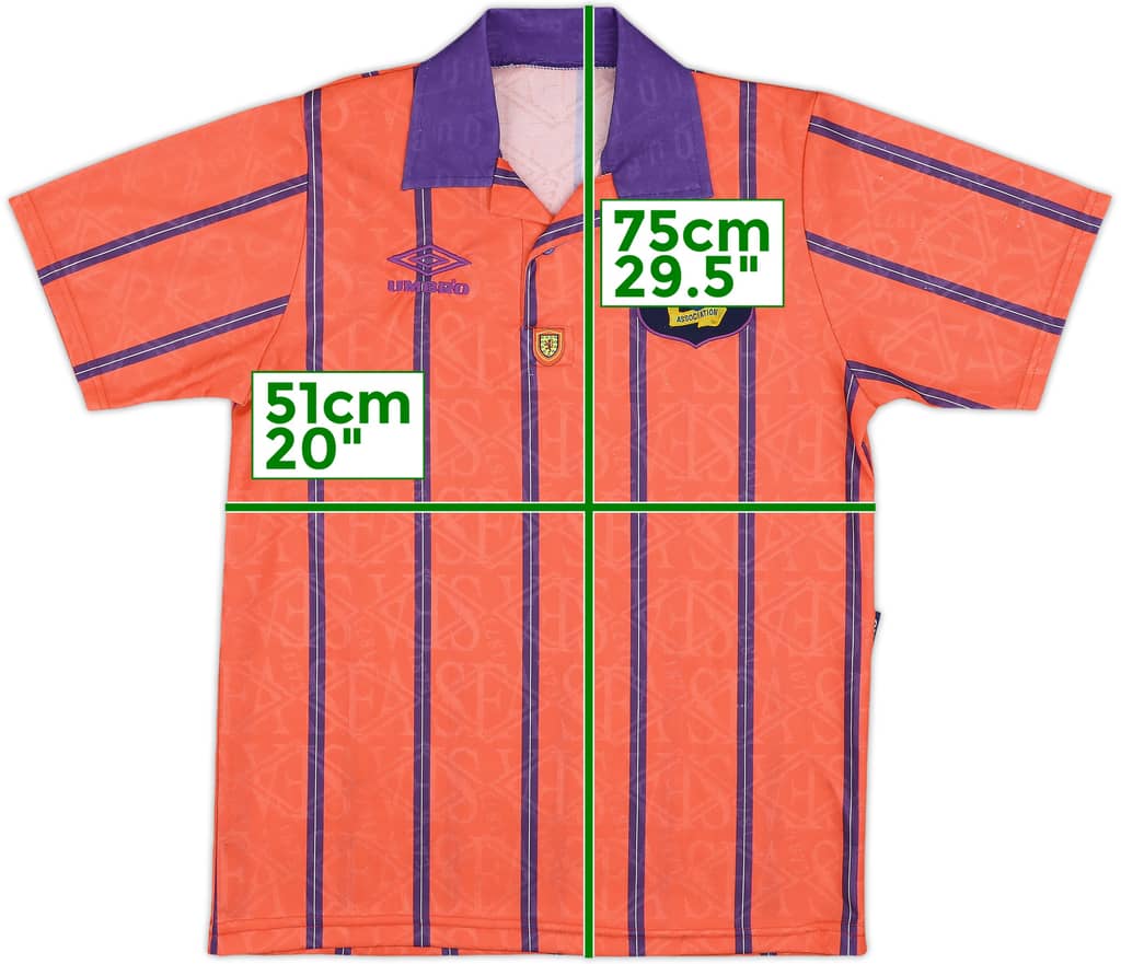 1993-95 Scotland Away Shirt - 8/10 - (S)