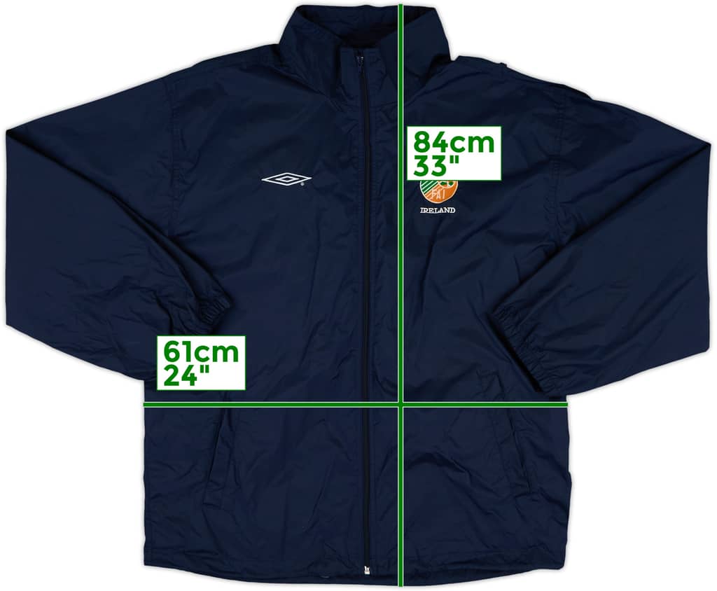 2002-03 Ireland Umbro Hooded Rain Jacket - 7/10 - (L)