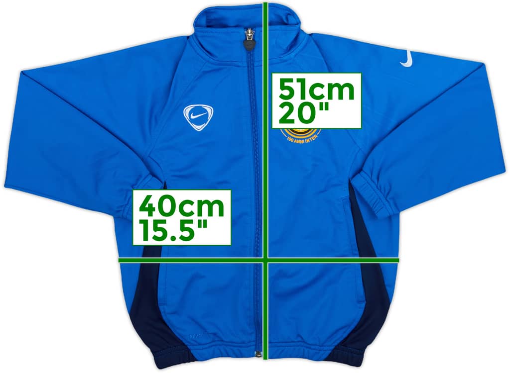 2007-08 Inter Milan Nike Track Jacket - 8/10 - (S.Boys)