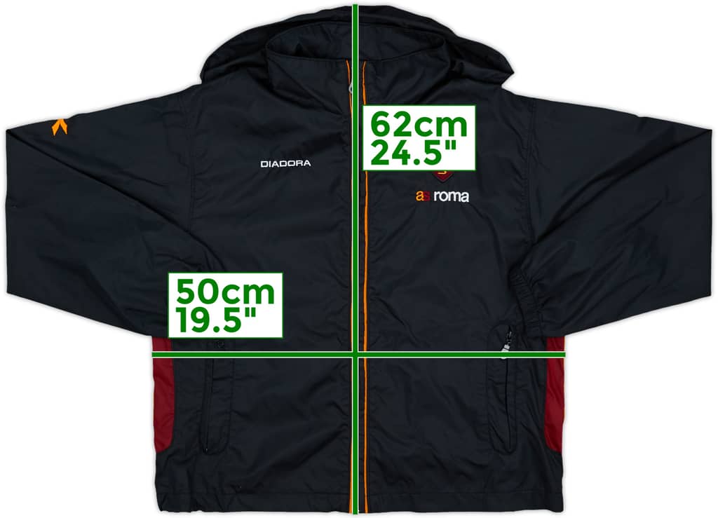 2004-05 Roma Diadora Hooded Rain Jacket - 6/10 - (L)