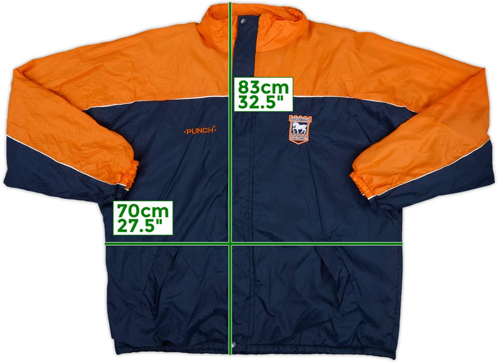 1998-00 Ipswich Punch Hooded Rain Jacket - 7/10 - (XXL)