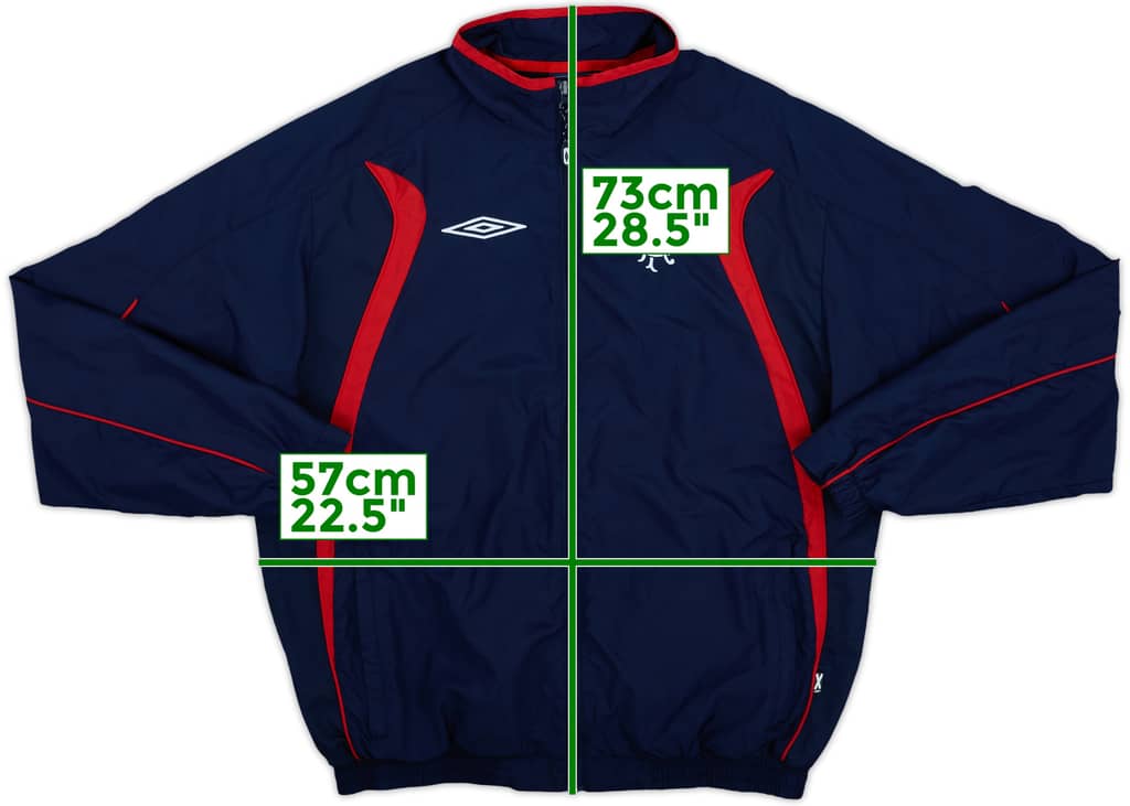 2008-09 Rangers Umbro Track Jacket - 8/10 - (L)