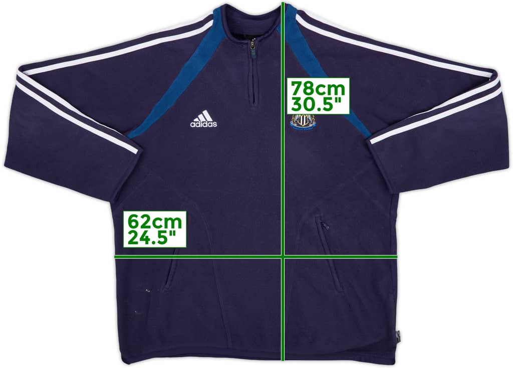 2004-05 Newcastle adidas 1/4 Zip Fleece Top - 8/10 - (XL)