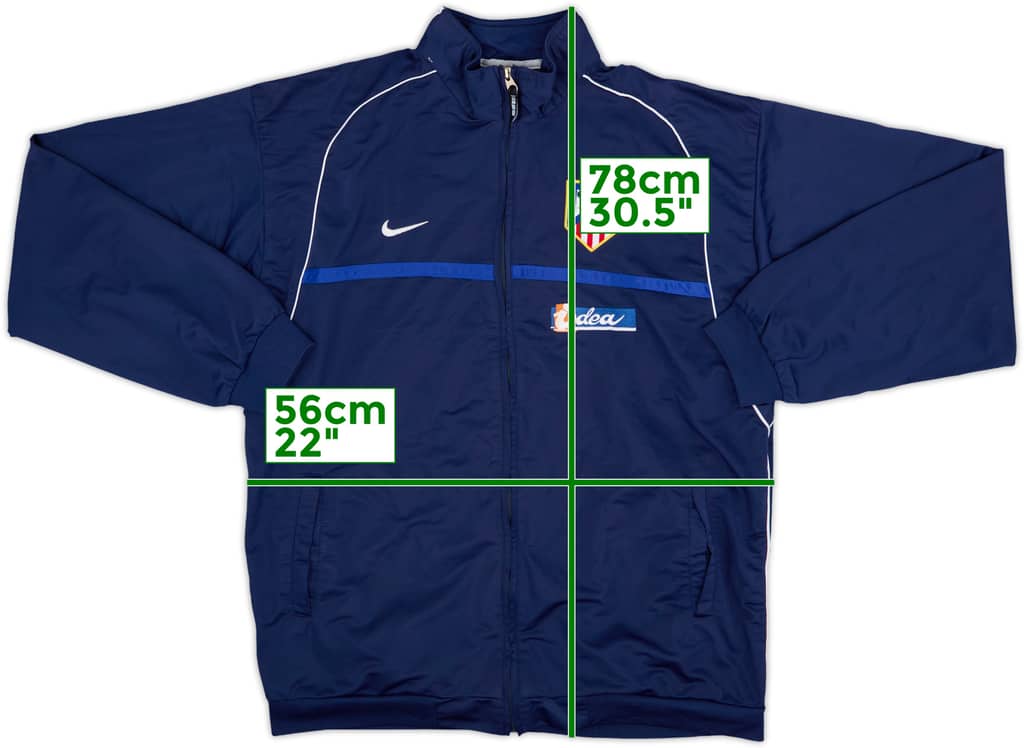 2002-03 Atletico Madrid Nike Track Jacket - 8/10 - (XL)