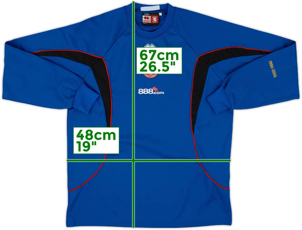 2006-07 Middlesbrough Errea Sweat Top - 8/10 - (M)