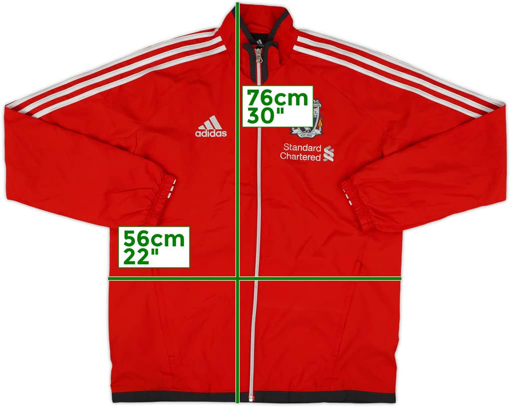 2011-12 Liverpool adidas Track Jacket - 9/10 - (XL.Boys)