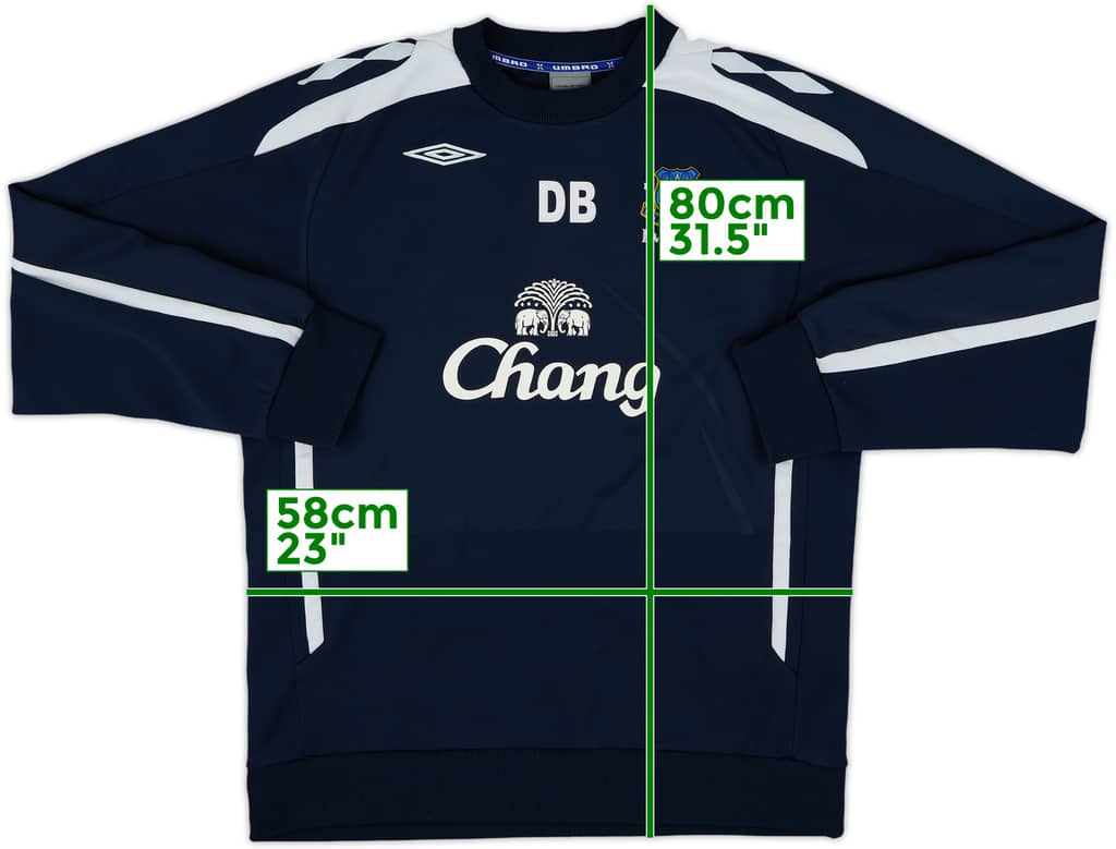 2007-08 Everton Umbro Staff Issue Sweat Top DB - 7/10 - (XXL)