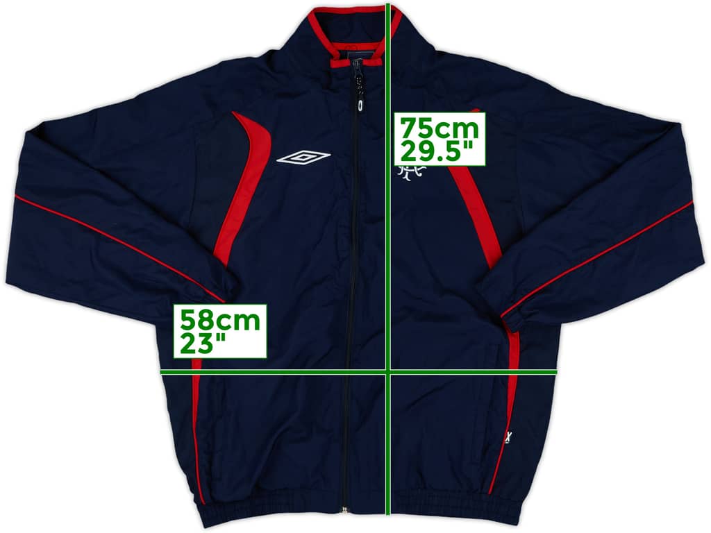 2008-09 Rangers Umbro Track Jacket - 8/10 - (L)