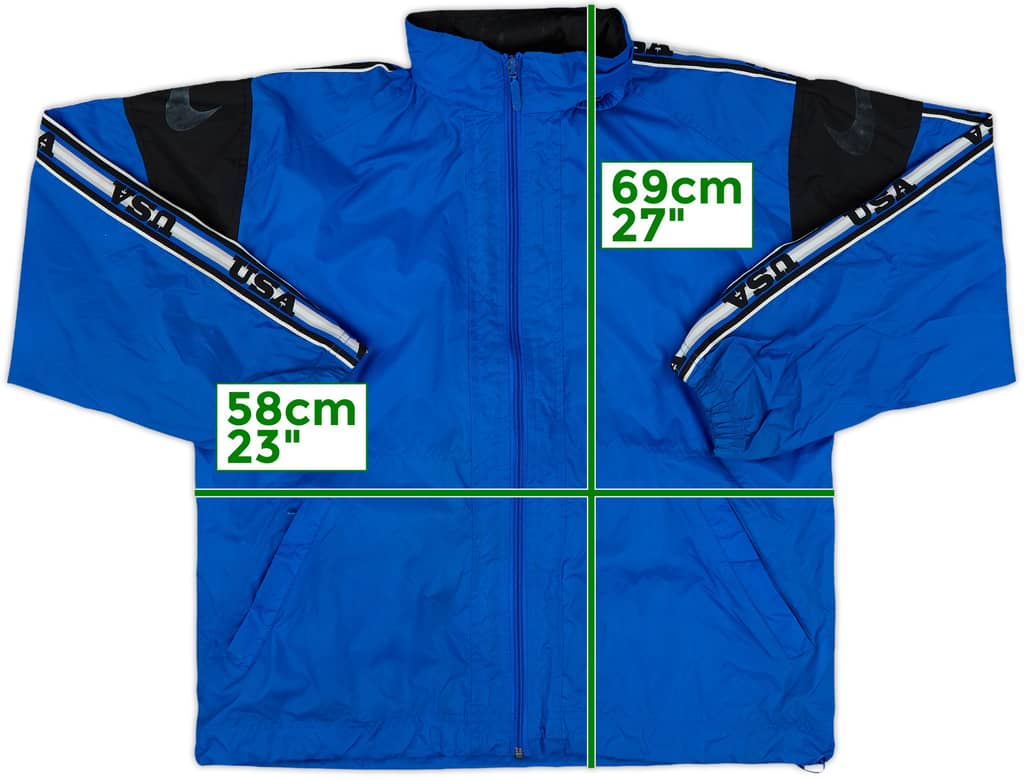 1990s Nike Template Hooded Rain Jacket - 5/10 - (XL)