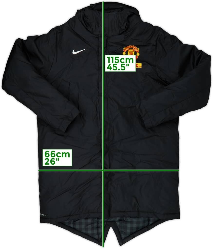 2012-13 Manchester United Padded Bench Coat - 10/10 - (L)
