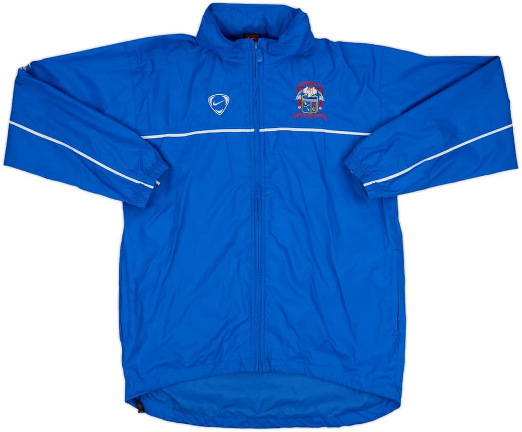 2004-05 Aston Villa Hummel 1/4 Zip Track Jacket - 8/10 - (L)