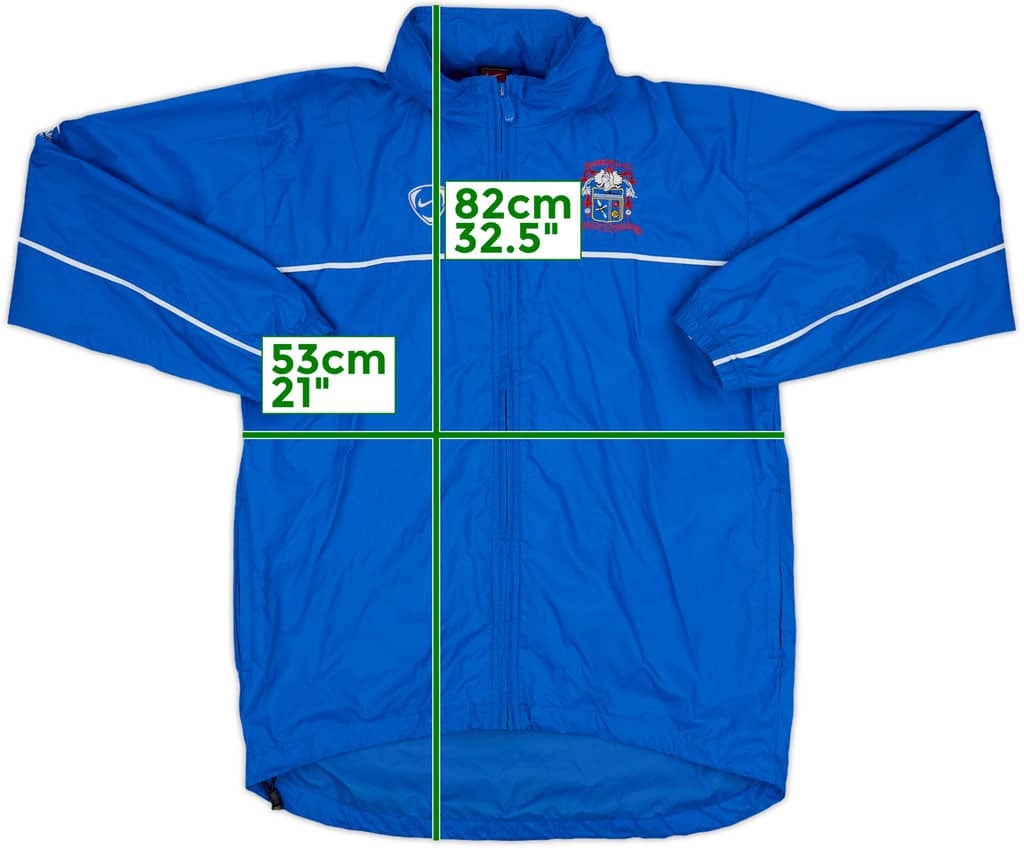 2004-05 Aston Villa Hummel 1/4 Zip Track Jacket - 8/10 - (L)