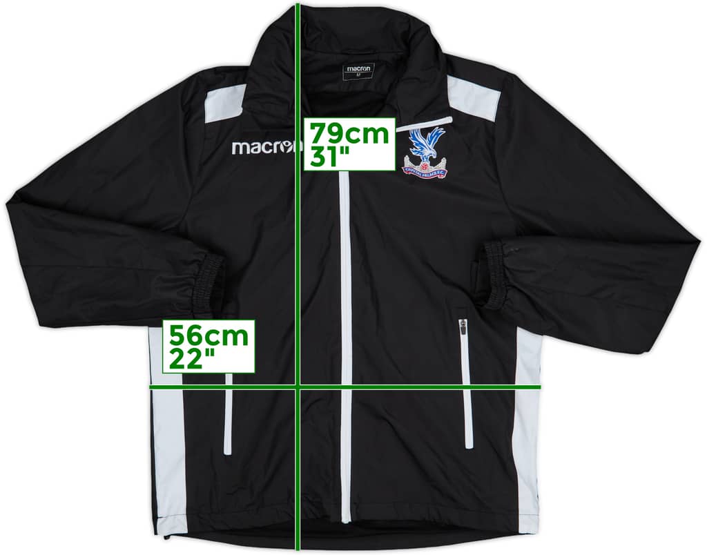 2015-16 Crystal Palace Macron Hooded Rain Jacket - 8/10 - (M)