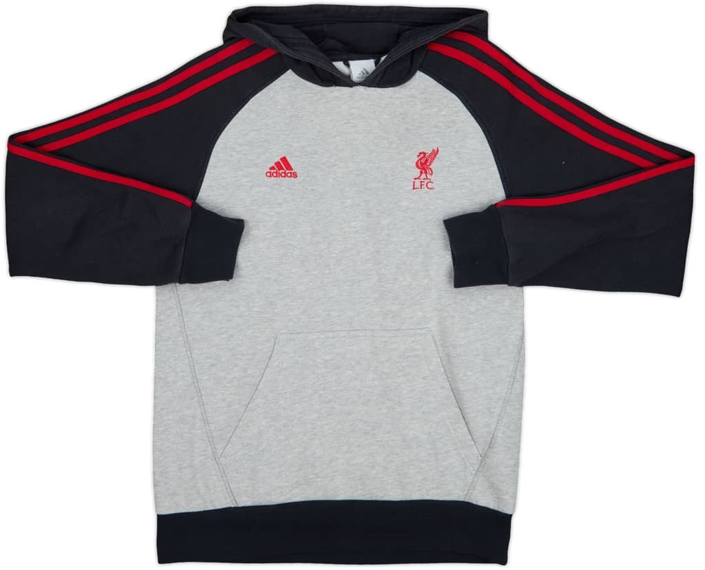 2011-12 Liverpool adidas Hooded Sweat Top - 8/10 - (S)