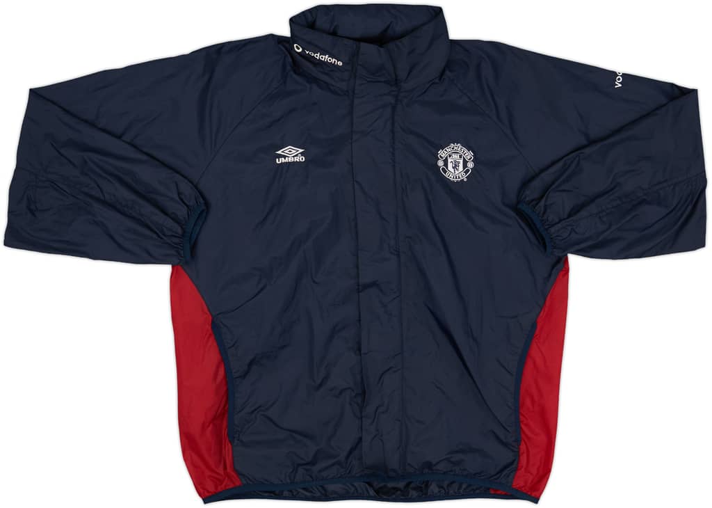 2000-01 Manchester United Umbro Hooded Rain Jacket - 8/10 - (S)