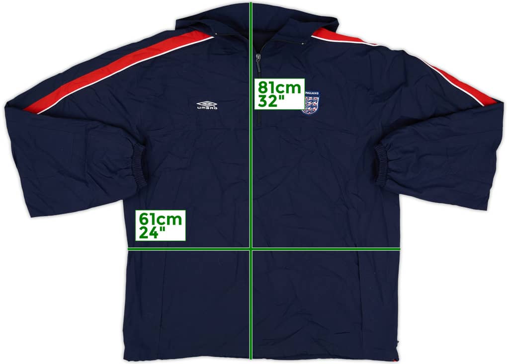 2004-06 England Umbro 1/4 Zip Drill Top - 8/10 - (L)