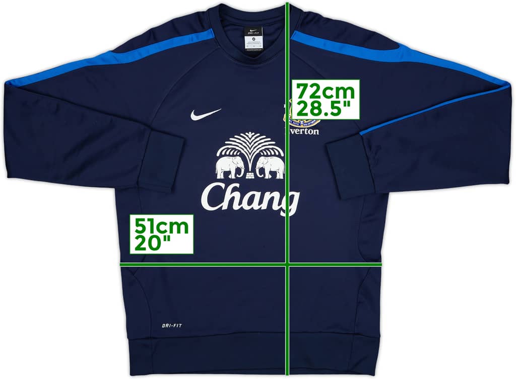 2012-13 Everton Nike Sweat Top - 8/10 - (M)