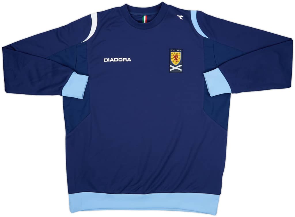 2007-08 Scotland Diadora Sweat Top - 8/10 - (XL)