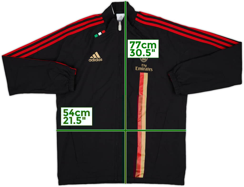 2011-12 AC Milan adidas Track Jacket - 8/10 - (XL.Boys)