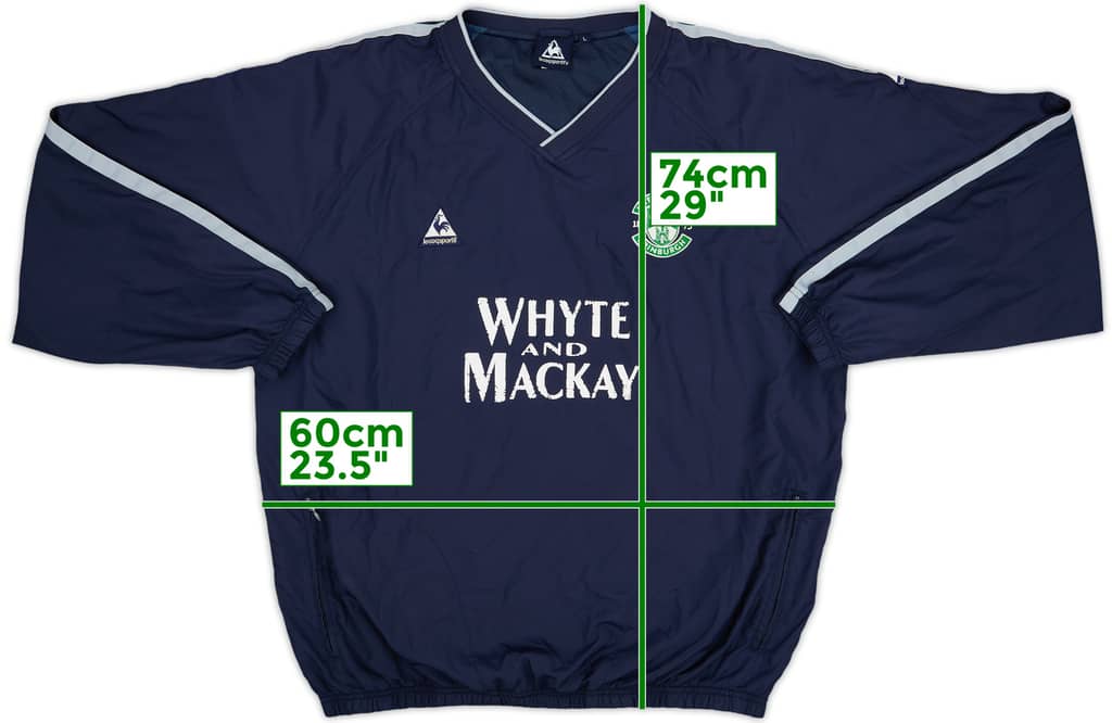 2005-06 Hibernian Le Coq Sportif Drill Top - 6/10 - (L)